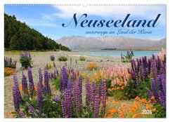 Cover Neuseeland - unterwegs im Land der Kiwis (Wandkalender 2026 DIN A2 quer), CALVENDO Monatskalender