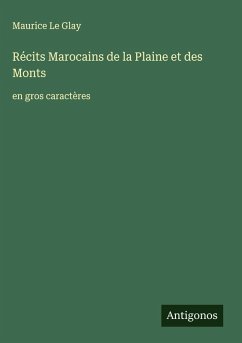 Cover Récits Marocains de la Plaine et des Monts