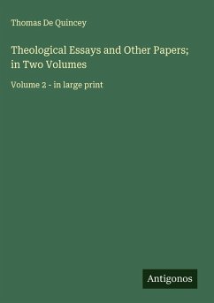 Cover Theological Essays and Other Papers; in Two Volumes