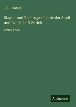 Cover Staats- und Rechtsgeschichte der Stadt und Landschaft Zürich