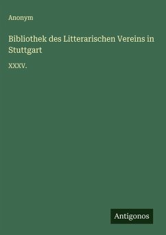 Cover Bibliothek des Litterarischen Vereins in Stuttgart