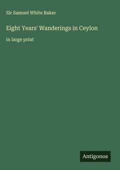 Eight Years' Wanderings in Ceylon Cover Eight Years' Wanderings in Ceylon