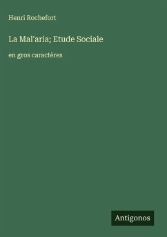 Cover La Mal'aria; Etude Sociale
