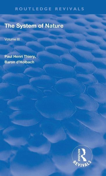 The System of Nature The System of Nature