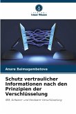 Schutz vertraulicher Informationen nach den Prinzipien der Verschlüsselung Schutz vertraulicher Informationen nach den Prinzipien der Verschlüsselung