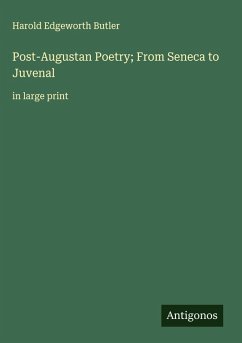Post-Augustan Poetry; From Seneca to Juvenal Cover Post-Augustan Poetry; From Seneca to Juvenal