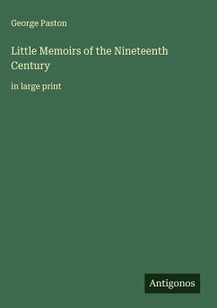 Cover Little Memoirs of the Nineteenth Century