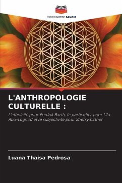 Cover L'ANTHROPOLOGIE CULTURELLE :