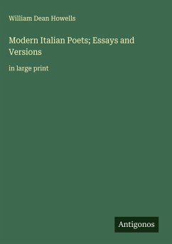 Cover Modern Italian Poets; Essays and Versions