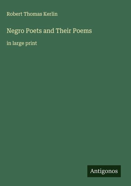 Negro Poets and Their Poems Negro Poets and Their Poems