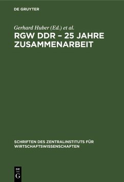 RGW DDR - 25 Jahre Zusammenarbeit (eBook, PDF)