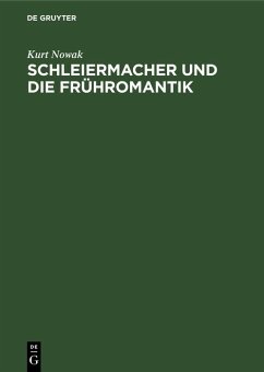 Cover Schleiermacher und die Frühromantik (eBook, PDF)