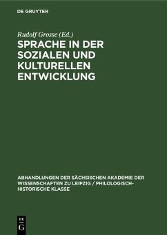 Cover Sprache in der Sozialen und Kulturellen Entwicklung (eBook, PDF)
