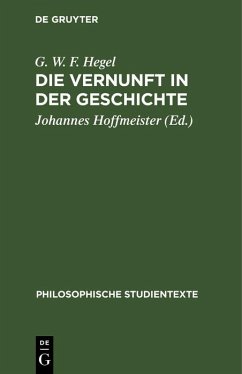 Cover Die Vernunft in der Geschichte (eBook, PDF)