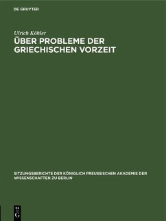 Cover Über Probleme der griechischen Vorzeit (eBook, PDF)