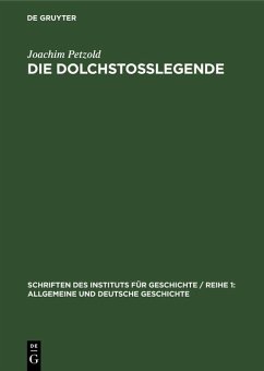 Cover Die Dolchstoßlegende (eBook, PDF)