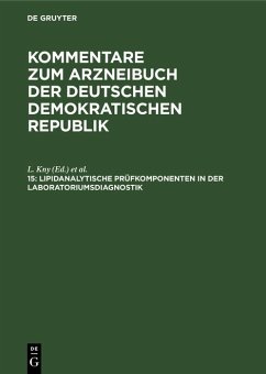 Cover Lipidanalytische Prüfkomponenten in der Laboratoriumsdiagnostik (eBook, PDF)