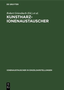 Kunstharz-Ionenaustauscher (eBook, PDF)