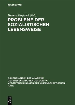 Cover Probleme der sozialistischen Lebensweise (eBook, PDF)