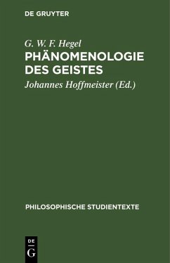 Phänomenologie des Geistes (eBook, PDF) - Hegel, G. W. F.