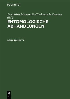 Cover Entomologische Abhandlungen. Band 40, Heft 2 (eBook, PDF)