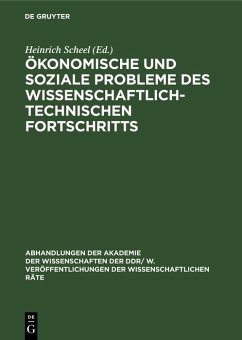 Cover Ökonomische und soziale Probleme des wissenschaftlich-technischen Fortschritts (eBook, PDF)