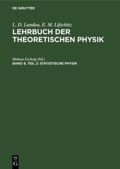 Cover Statistische Physik, Teil 2: Theorie des kondensierten Zustandes (eBook, PDF)
