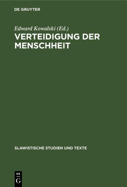 Verteidigung der Menschheit (eBook, PDF)