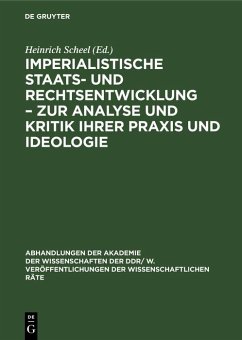 Cover Imperialistische Staats- und Rechtsentwicklung - Zur Analyse und Kritik ihrer Praxis und Ideologie (eBook, PDF)