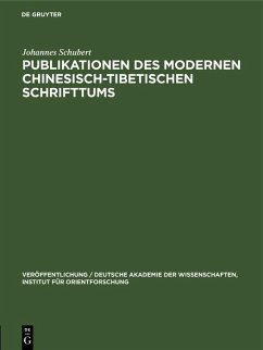 Cover Publikationen des modernen chinesisch-tibetischen Schrifttums (eBook, PDF)