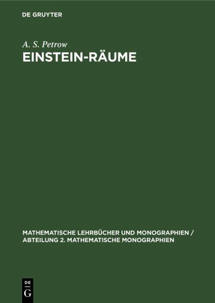 Einstein-Räume (eBook, PDF)
