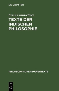 Texte der indischen Philosophie (eBook, PDF) Cover Texte der indischen Philosophie (eBook, PDF)