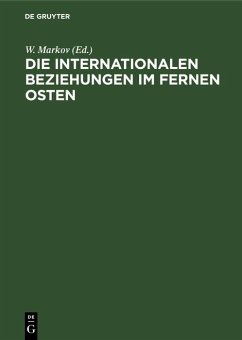 Cover Die Internationalen Beziehungen im Fernen Osten (eBook, PDF)