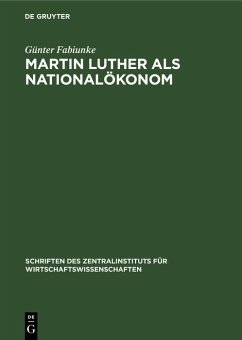 Cover Martin Luther als Nationalökonom (eBook, PDF)