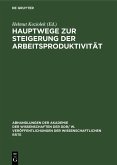 Hauptwege zur Steigerung der Arbeitsproduktivität (eBook, PDF)