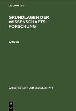Cover Grundlagen der Wissenschaftsforschung (eBook, PDF)