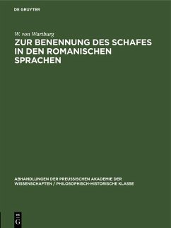 Zur Benennung des Schafes in den Romanischen Sprachen (eBook, PDF) Cover Zur Benennung des Schafes in den Romanischen Sprachen (eBook, PDF)