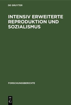 Cover Intensiv erweiterte Reproduktion und Sozialismus (eBook, PDF)