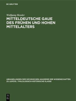 Cover Mitteldeutsche Gaue des frühen und hohen Mittelalters (eBook, PDF)