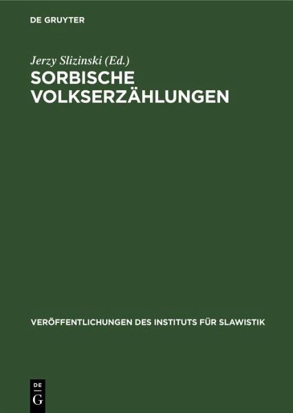 Sorbische Volkserzählungen (eBook, PDF)