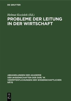 Cover Probleme der Leitung in der Wirtschaft (eBook, PDF)