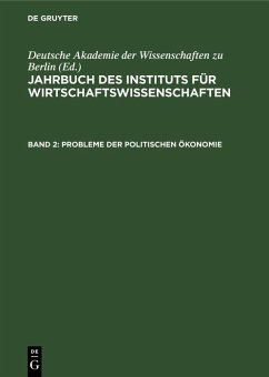 Cover Jahrbuch des Instituts für Wirtschaftswissenschaften. Band 2 (eBook, PDF)