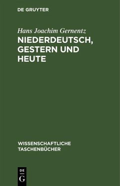 Cover Niederdeutsch, gestern und heute (eBook, PDF)
