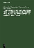 Sächsische Akademie der Wissenschaften zu Leipzig (eBook, PDF)