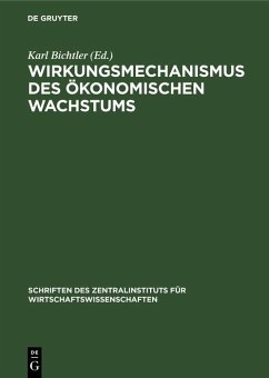 Cover Wirkungsmechanismus des ökonomischen Wachstums (eBook, PDF)