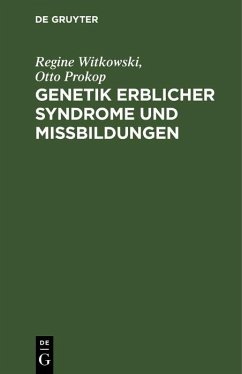 Cover Genetik erblicher Syndrome und Mißbildungen (eBook, PDF)