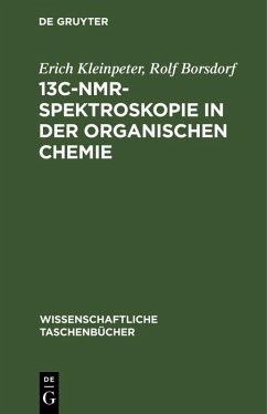 Cover 13C-NMR-Spektroskopie in der organischen Chemie (eBook, PDF)