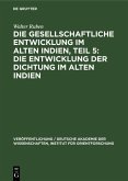 Die Entwicklung der Dichtung im Alten Indien (eBook, PDF)