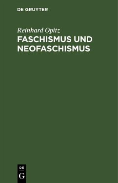 Cover Faschismus und Neofaschismus (eBook, PDF)