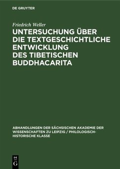 Cover Untersuchung über die textgeschichtliche Entwicklung des tibetischen Buddhacarita (eBook, PDF)